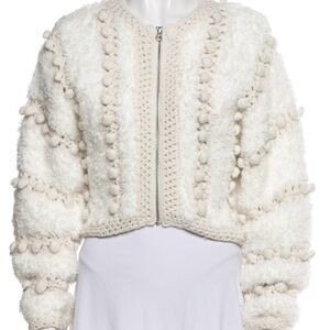 Frame Denim Cream Teddy Jacket
